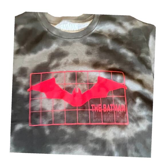 DC Comics BATMAN Graphic T SHIRT MED Men's Women's TEE Black Tie Dye 100% Cotton - Picture 8 of 9